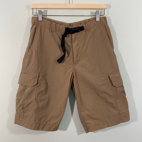 Uniqlo Men's Tan Utility Cargo Climbing Shorts Size S 27-30 Inch - Picture 1 of 7